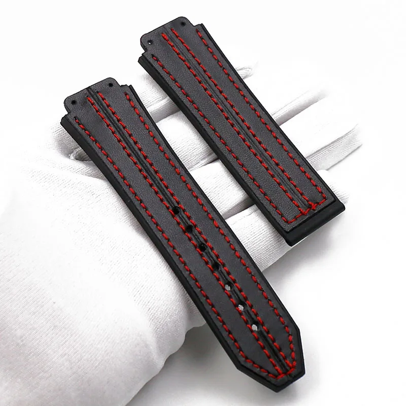 Кожаный ремешок мужские аксессуары для часов пряжка HUBLOT big bang резиновый