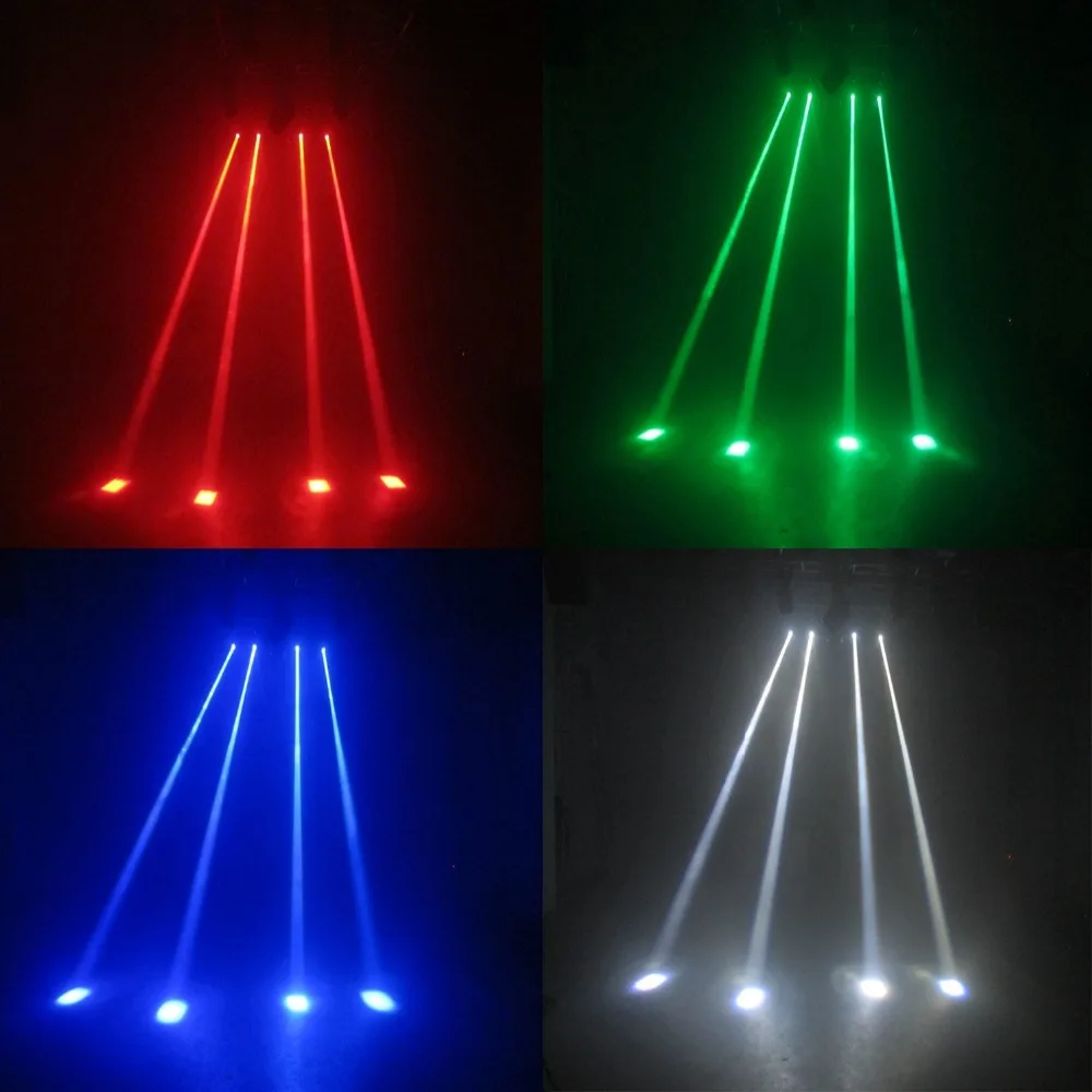 Мини Moving головной светильник 4In1 RGBW Led Луч направленного типа с Dmx512 11/13Chs диско