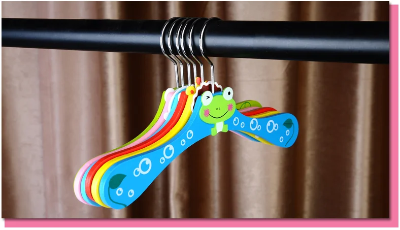 1 шт. детская вешалка с мультяшным животным для малышей детское деревянное пальто