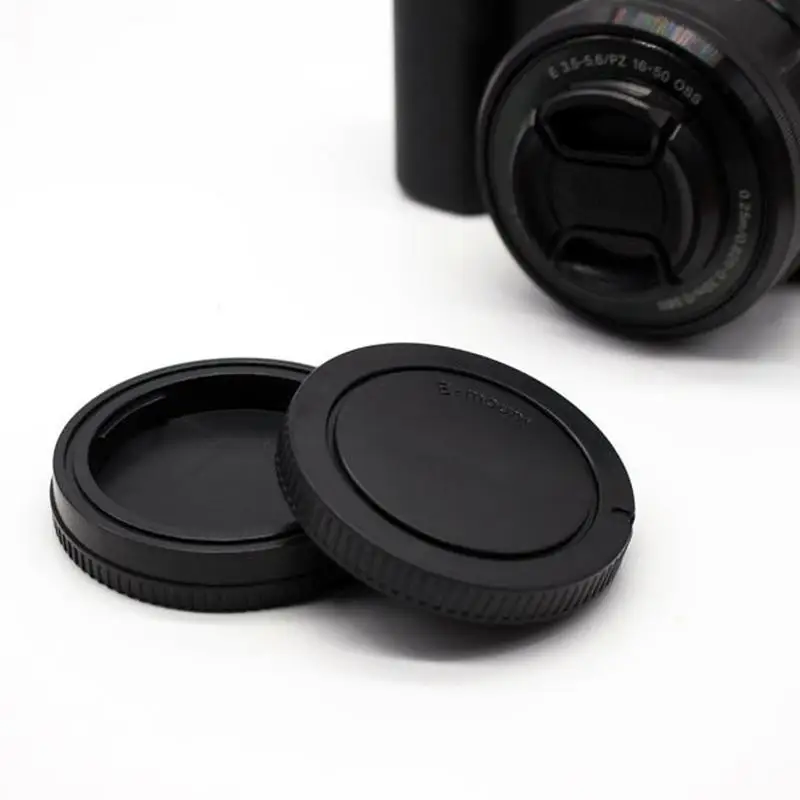 Черная задняя крышка для Объектива Sony 2 шт. порт E Card 18 105 16 50 50/1.8 55/1.8 55|Крышки