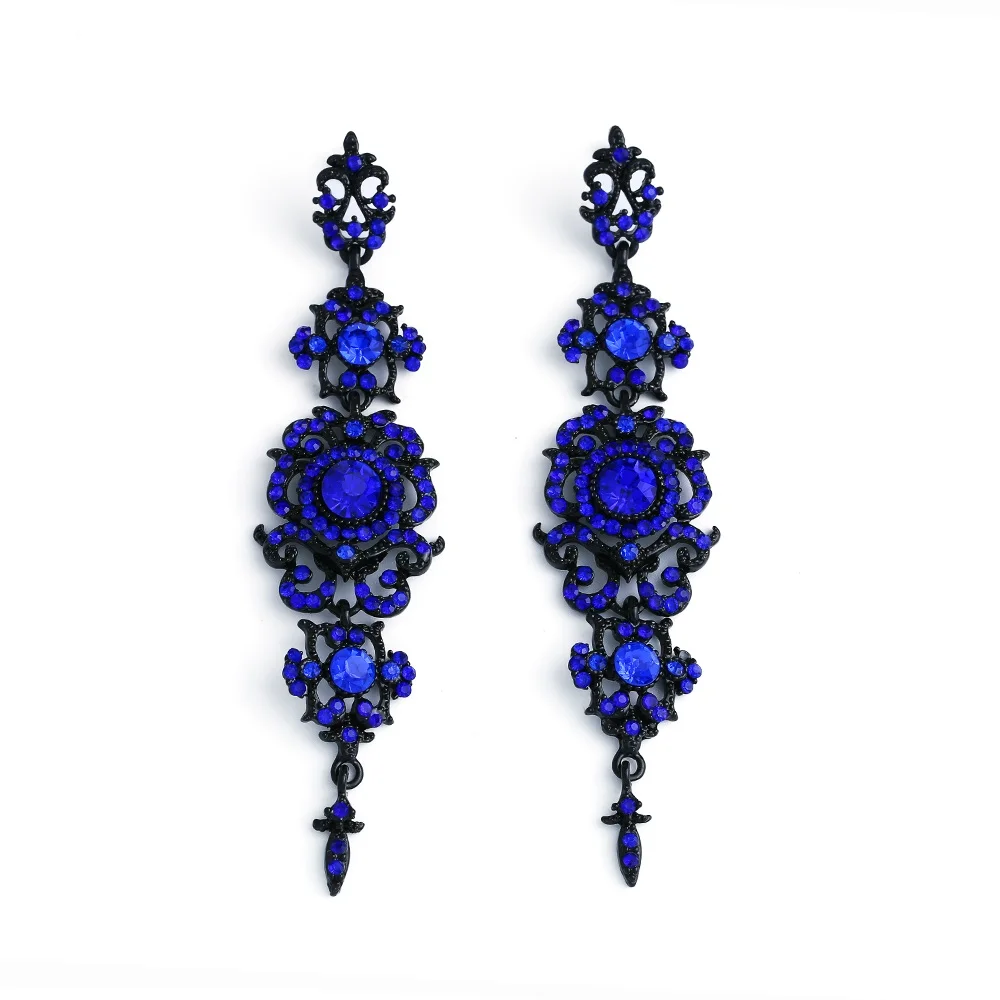 Женские Висячие серьги OCESRIO роскошные золотые серьги-подвески с хрустальной