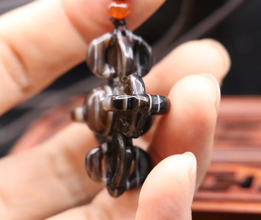Ожерелье из тибетского оникса Vajra Dorje Faqi 4 | Украшения и аксессуары