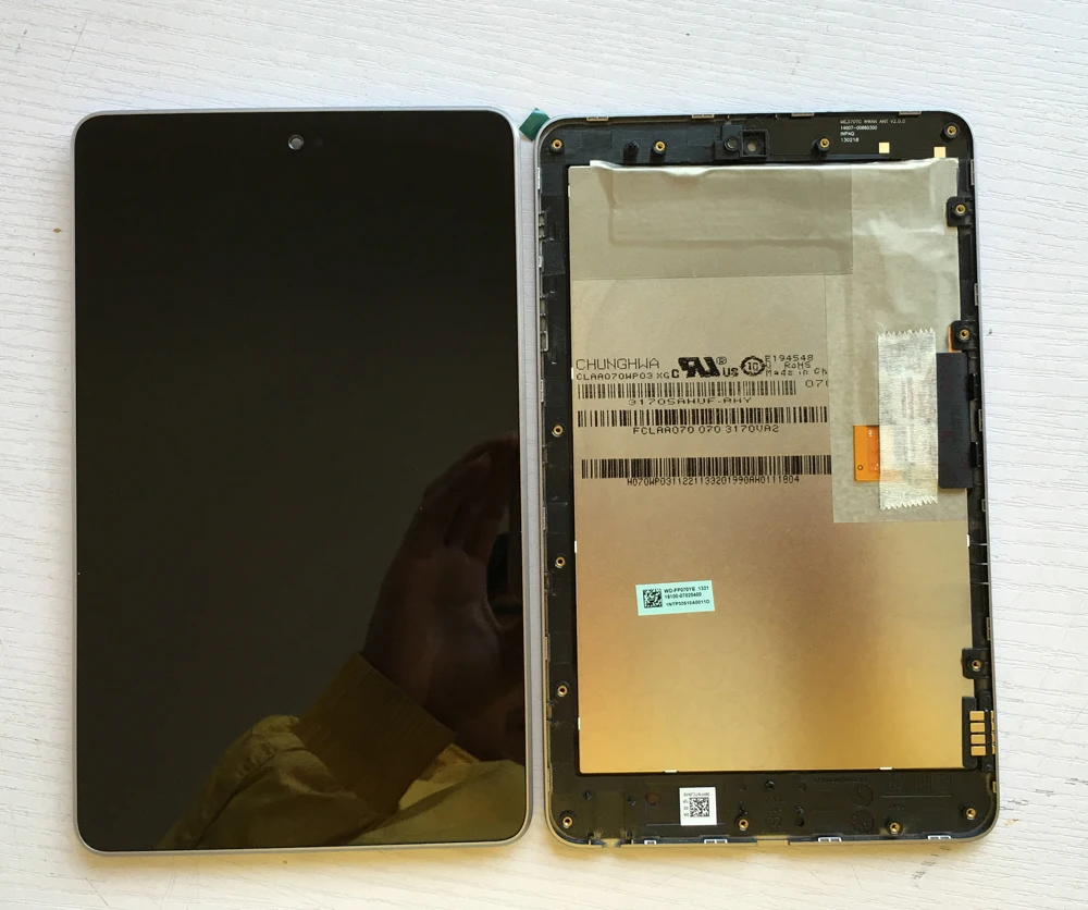 Высококачественный ЖК-дисплей + сенсорный дигитайзер с рамкой для ASUS Google Nexus 7 nexus7