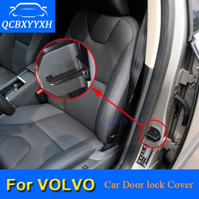 4PCSCar дверные замки Защитная крышка для Volvo S40 XC60 C30 S80 XC90 S90 V40 V60 S60 2012- автомобиля отделка дверного замка авто Крышка