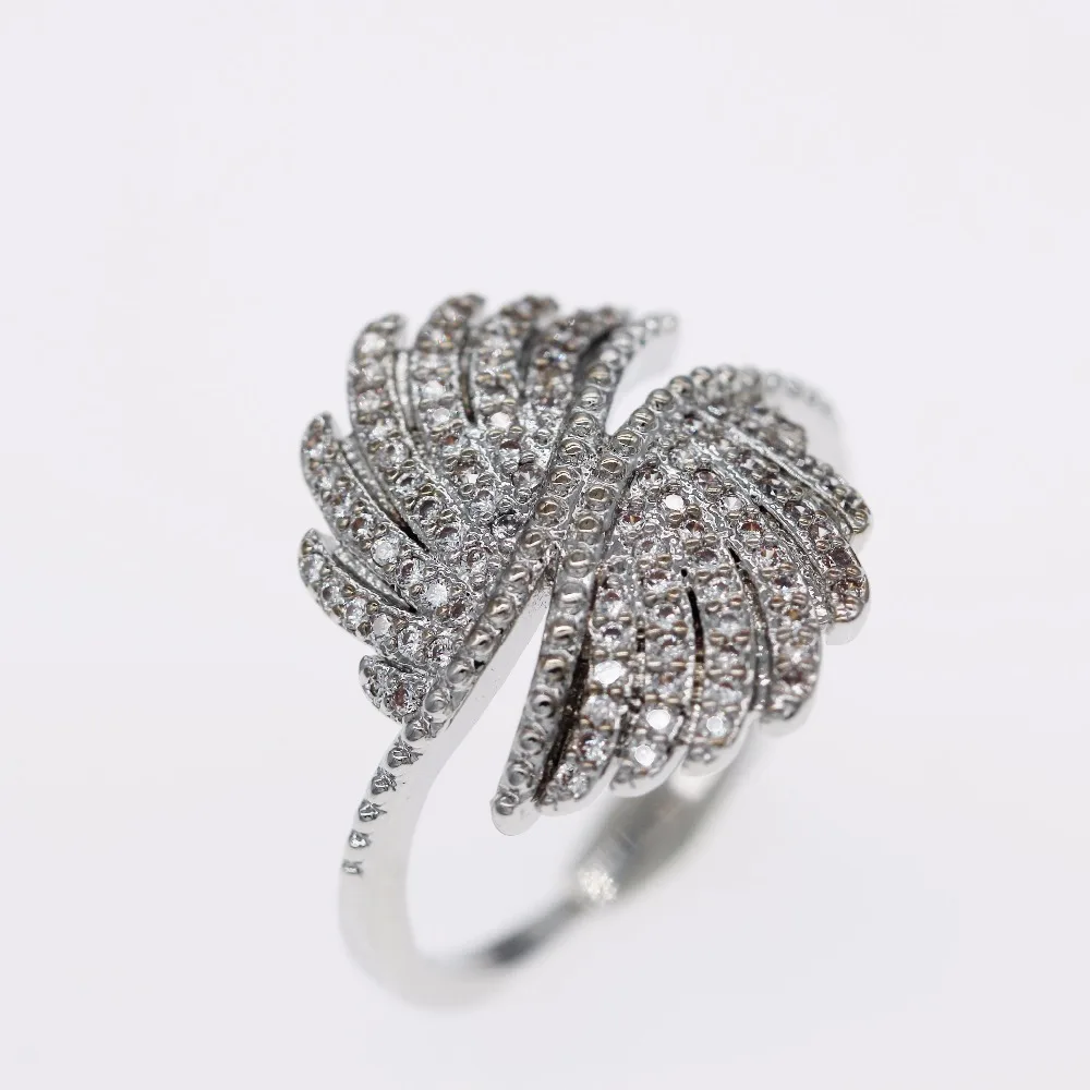 Кольцо женское Almei Wing с фианитом Ювелирное Украшение на новый год Y346 | Украшения и