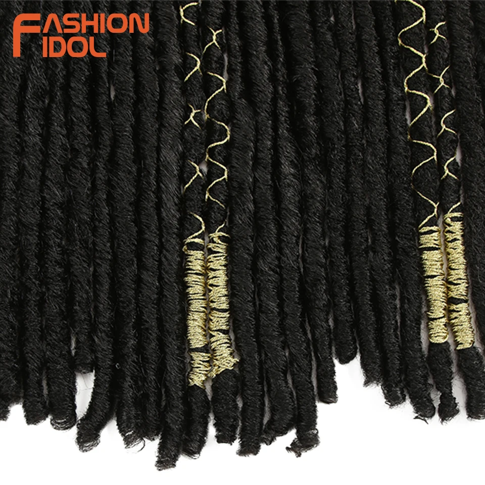 Мода IDOL Faux Locs волосы крючком косички 20 дюймов мягкие натуральные Kanekalon синтетические волосы для наращивания 10 стендов/упаковка богинские волосы