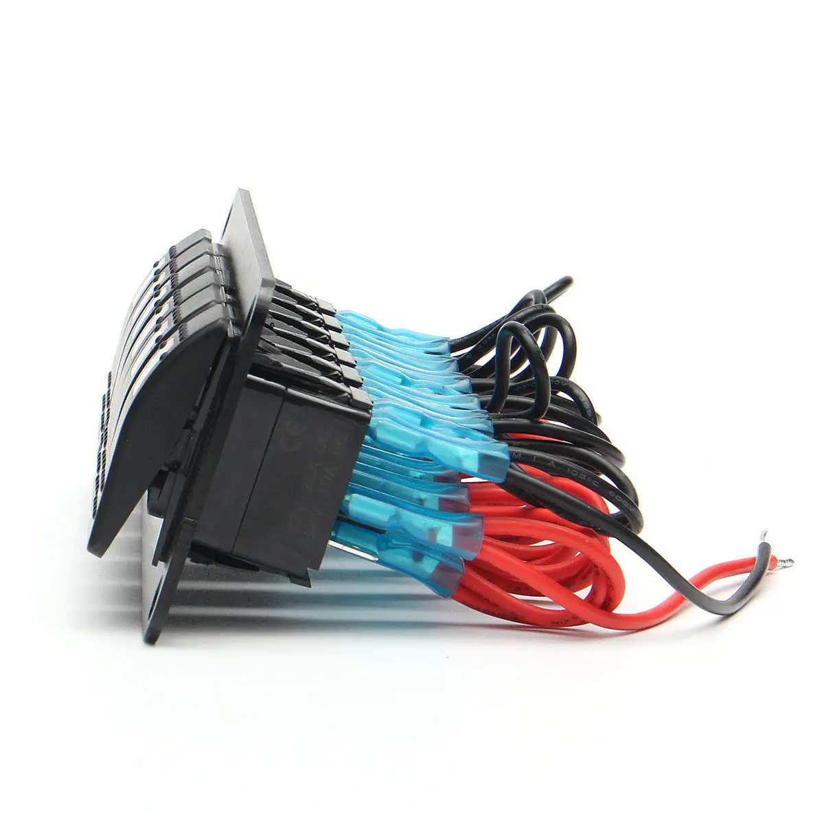 6 Ганг 2LED Светлый Рокер Выключатель Панель Автоматического Выключателя DC 12V/20A 24V/10A Автомобильный Катерный Водонепроницаемый Панель.