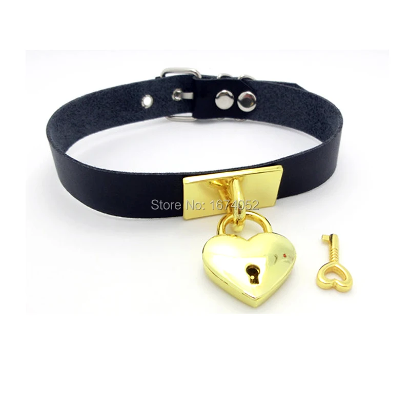 Сексуальный милый чокер ручной работы в стиле Харадзюку с замком|collar necklace|leather