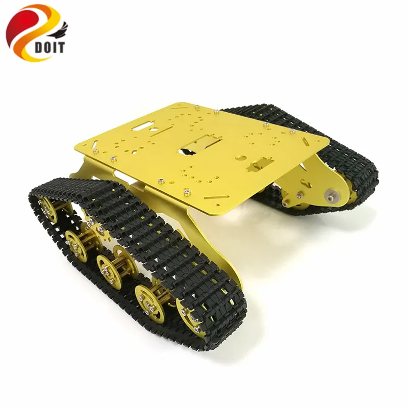 TS300 гусеничный робот Smart Car платформа с системой амортизации для Arduino Raspberry Pi Набор