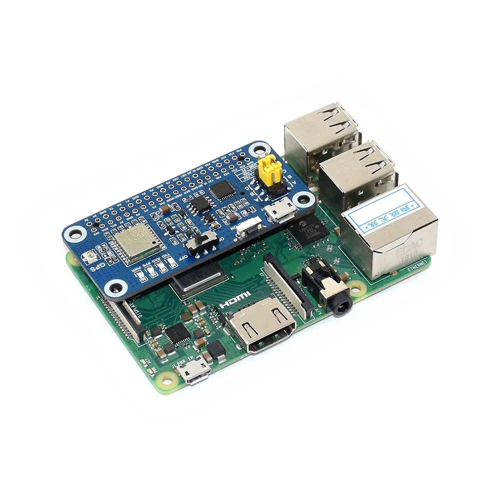 Шляпа Waveshare L76X Multi-GNSS для Raspberry Pi поддерживает интерфейс GPS BDS QZSS UART D SBAS (WAAS/EGNOS/MSAS/GAGAN)