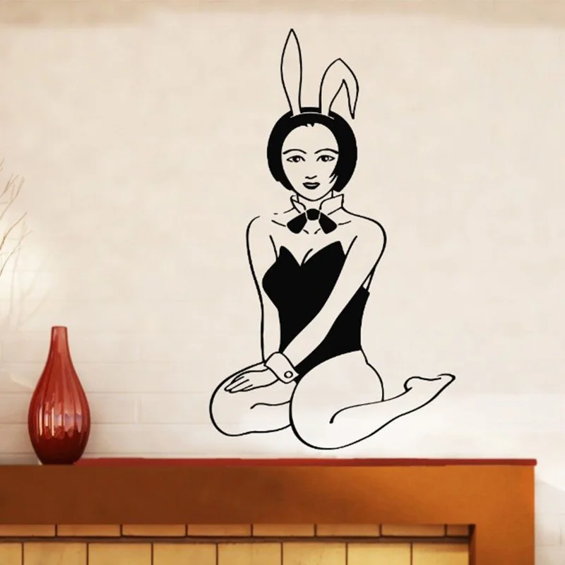 

Sexy Girl Club Sticker naked Decal Muurstickers Posters Vinyl Wall Decals Pegatina Quadro Parede Decor Mural Sexy Girl Sticker