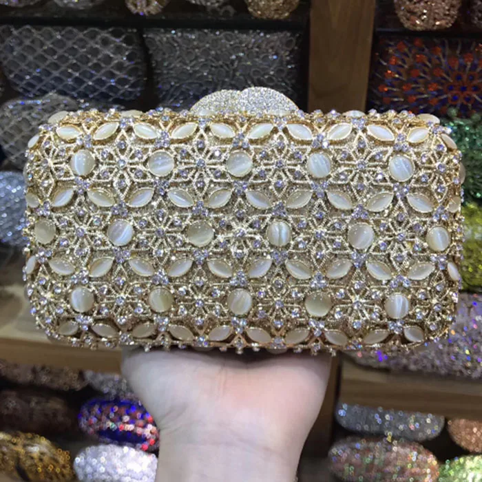 Женские вечерние сумки с серебряными кристаллами Minaudiere сумка для свадебной вечеринки бежевые