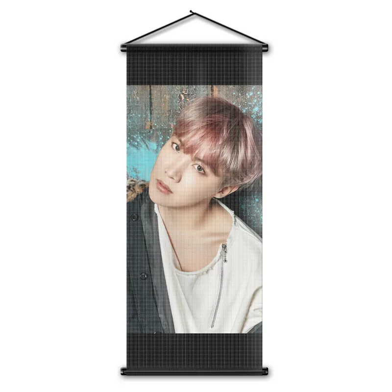 BTS флаг баннер стены прокрутки Home Decor Bangtan мальчики членов гобелен висит плакат подарки 17,7x43,3 дюймов
