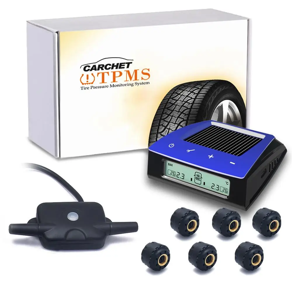Беспроводная система мониторинга давления в шинах CARCHET TPMS с ЖК дисплеем и 6