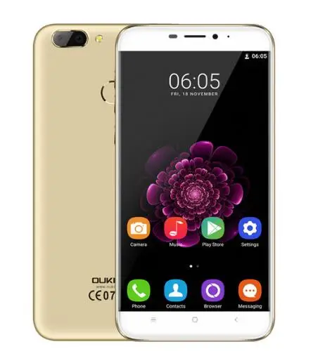 Oukitel U20 Plus 3300mAh Android 6.O 5.5&quot Smartphone 2G RAM+16G ROM Fingerprint MTK6737T Quad Core Dual Camera 13MP Mobile Phone |