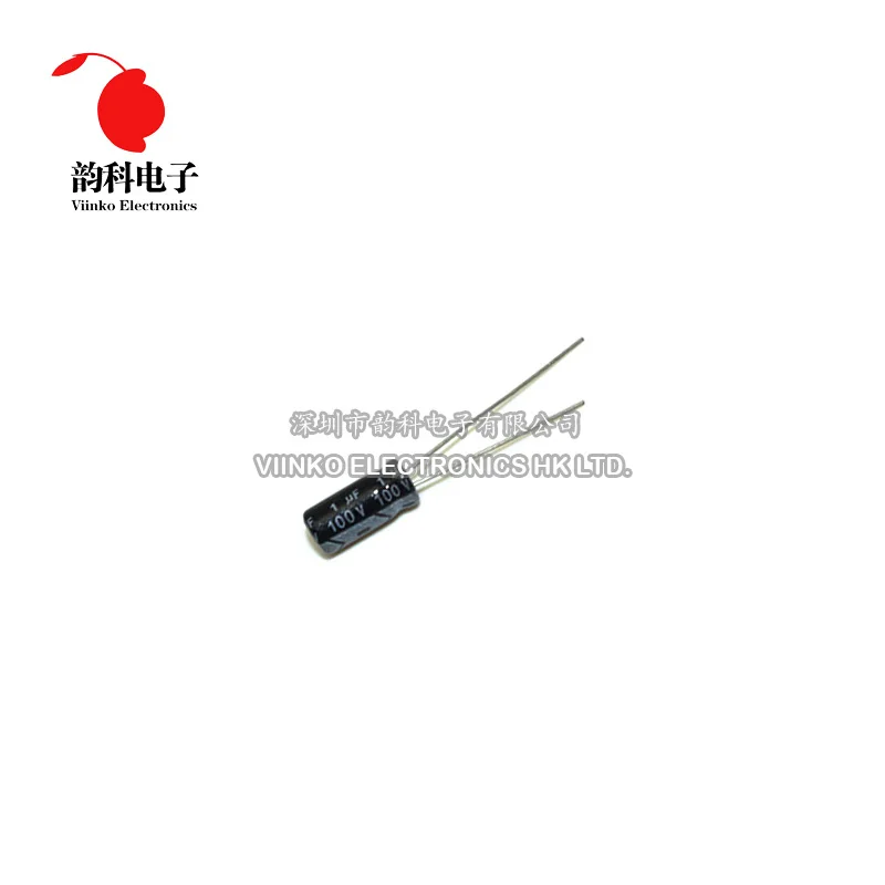 

1000pcs 100V 1UF 5*11mm Aluminum Electrolytic Capacitor 5X11mm