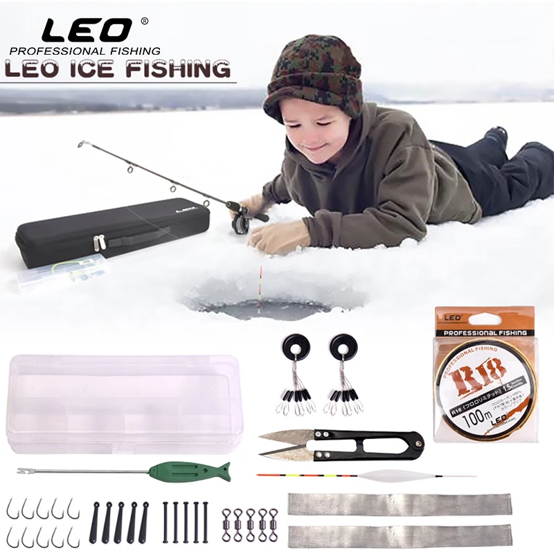 37 шт. набор рыболовных снастей LEO 80 см|rod combo|fly rod combokit kits |