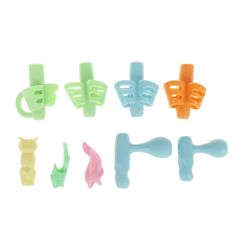 8 шт. пластиковый держатель ручки диффузный Стиль Дети Студенты ручка захват для