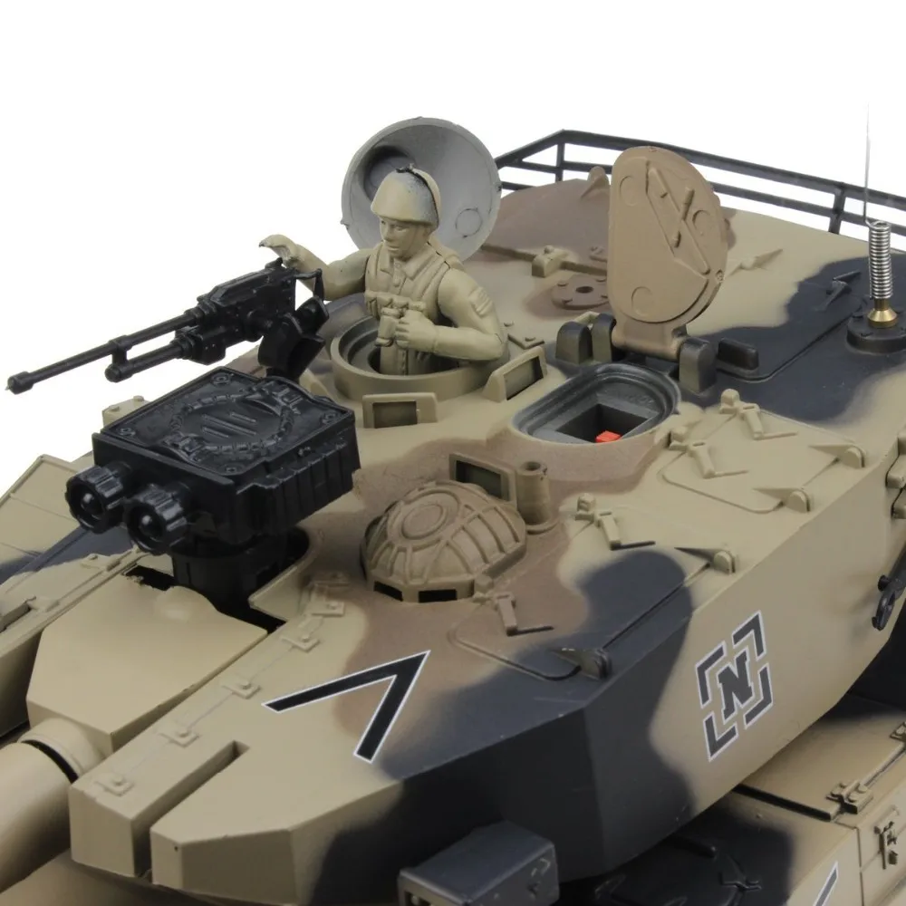 Радиоуправляемый Танк Израиль Merkava Тактический автомобиль основной боевой военный основной боевой танк модель звуковая отдача электронные игрушки для хобби