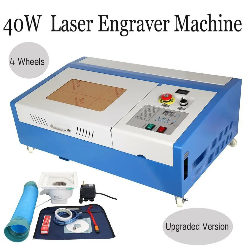 

Yonntech 40W CO2 USB laser Engraving Cutting Machine Engraver Cutter 220V/110V