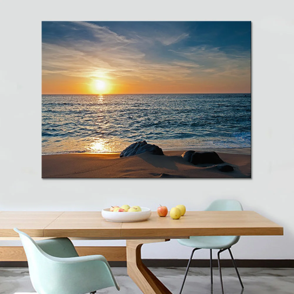 1 шт. постер на холсте с изображением морских пейзажей|sea waves paintings|wave paintingprint poster |