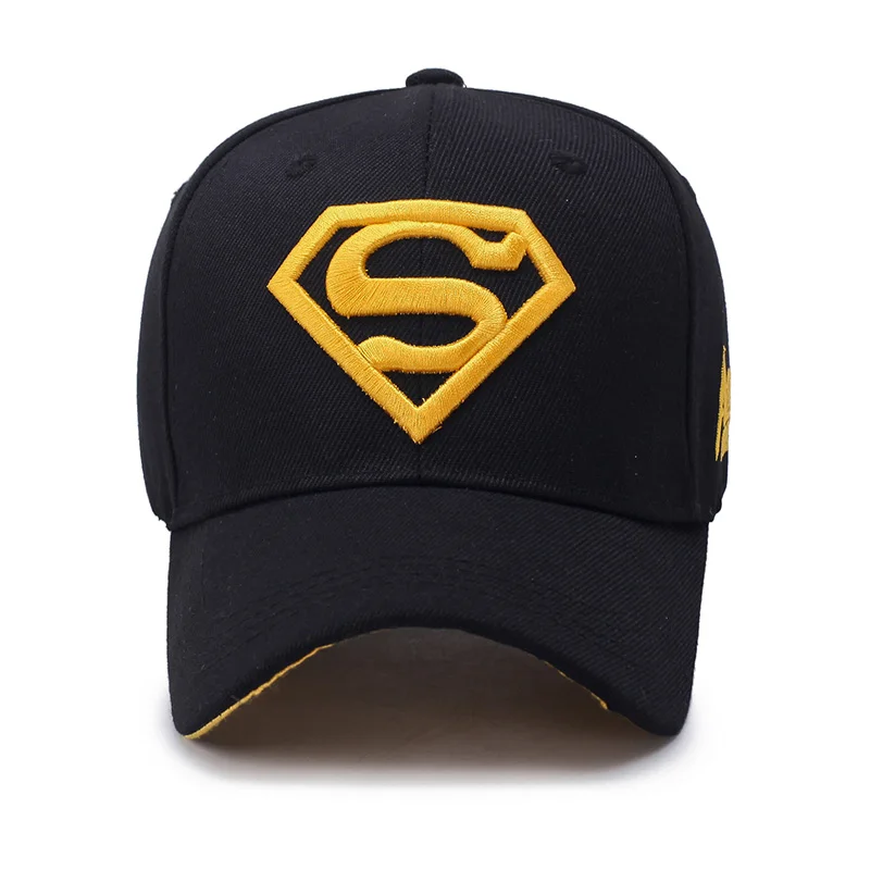 Мужская женская летняя бейсболка Snapback Герой Супермен вышивка солнцезащитная
