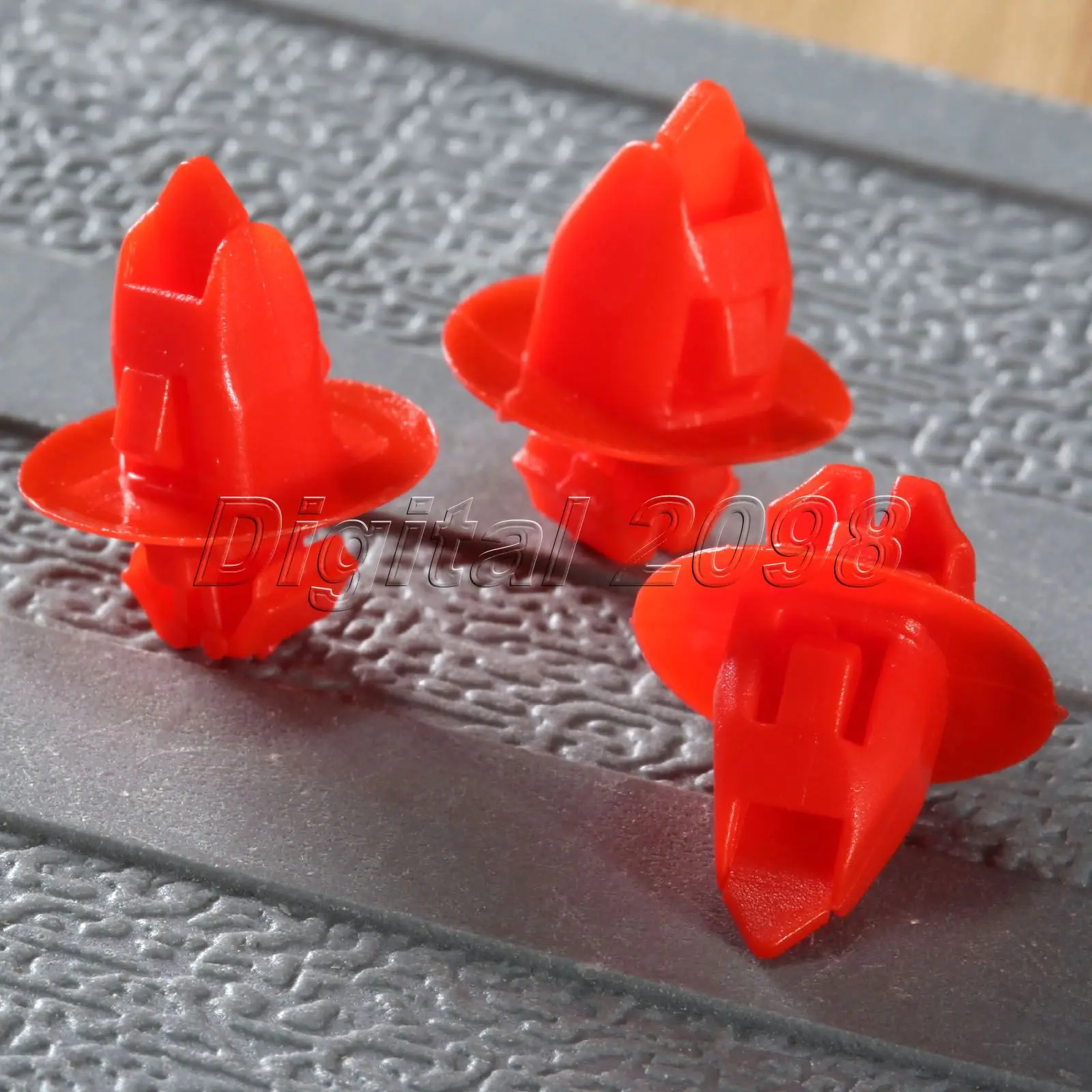 

Yetaha 50Pcs 8mm Hole Nylon Retainer Door Trim Panel Push Type Bumper Clips Car Styling Rivets Fastener 90904-67037 for Toyota