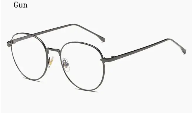 2 New Vintage Women's Blue light blocking Glasses Men's Round Computer Gaming Eyeglasses Metal Frame Anti Blue Ray 5 Color L3 - Цвет оправы: 2