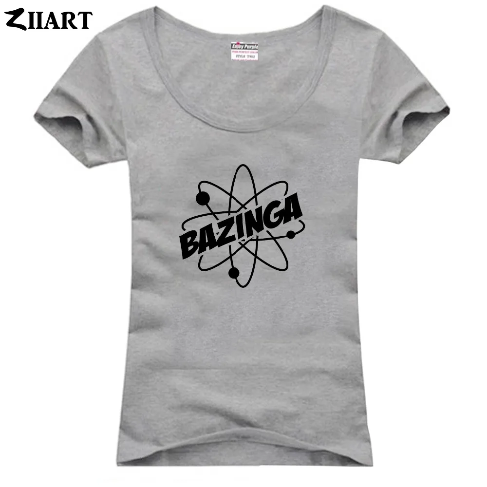 Парная одежда Bazinga Science Atom для девушек и женщин женская хлопковая Футболка с