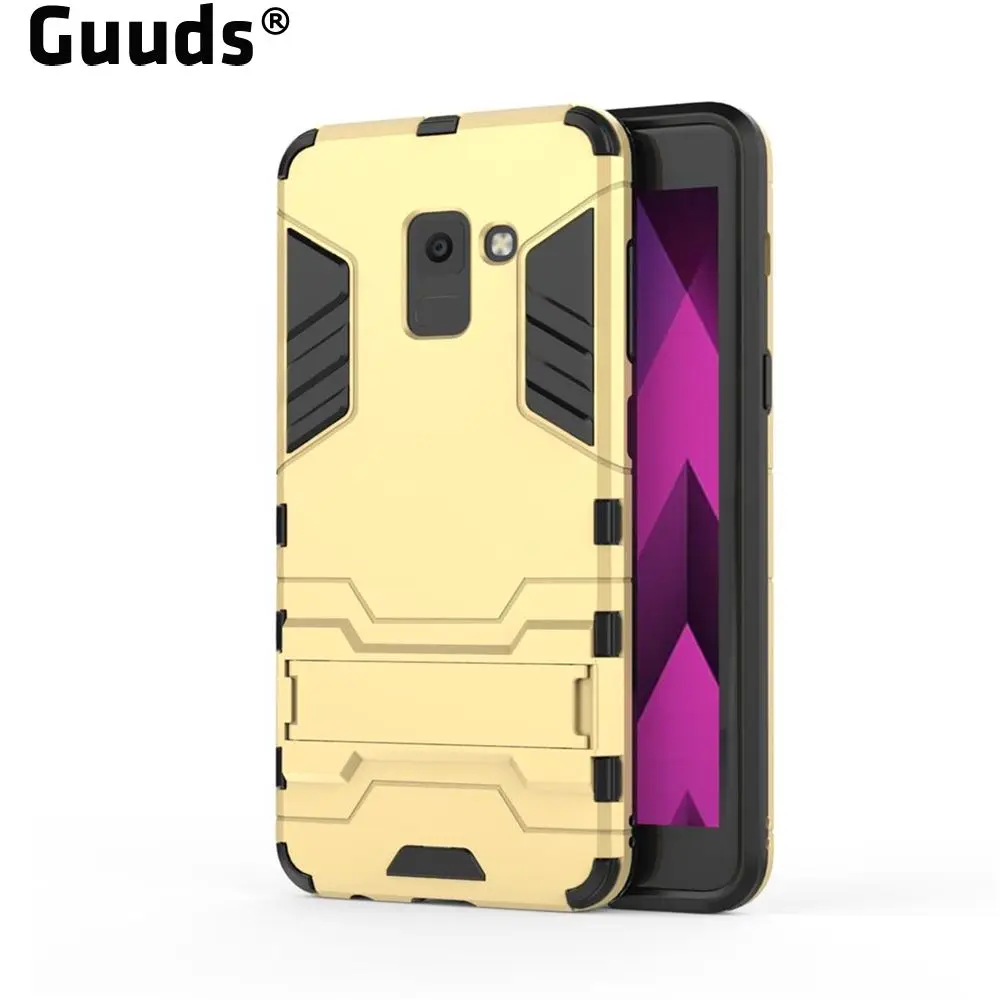 Для Samsung Galaxy A8 Plus A530 J3 J5 J7 A3 A5 A7 Броня Премиум Железный человек ударостойкий противоударный Прочный чехол