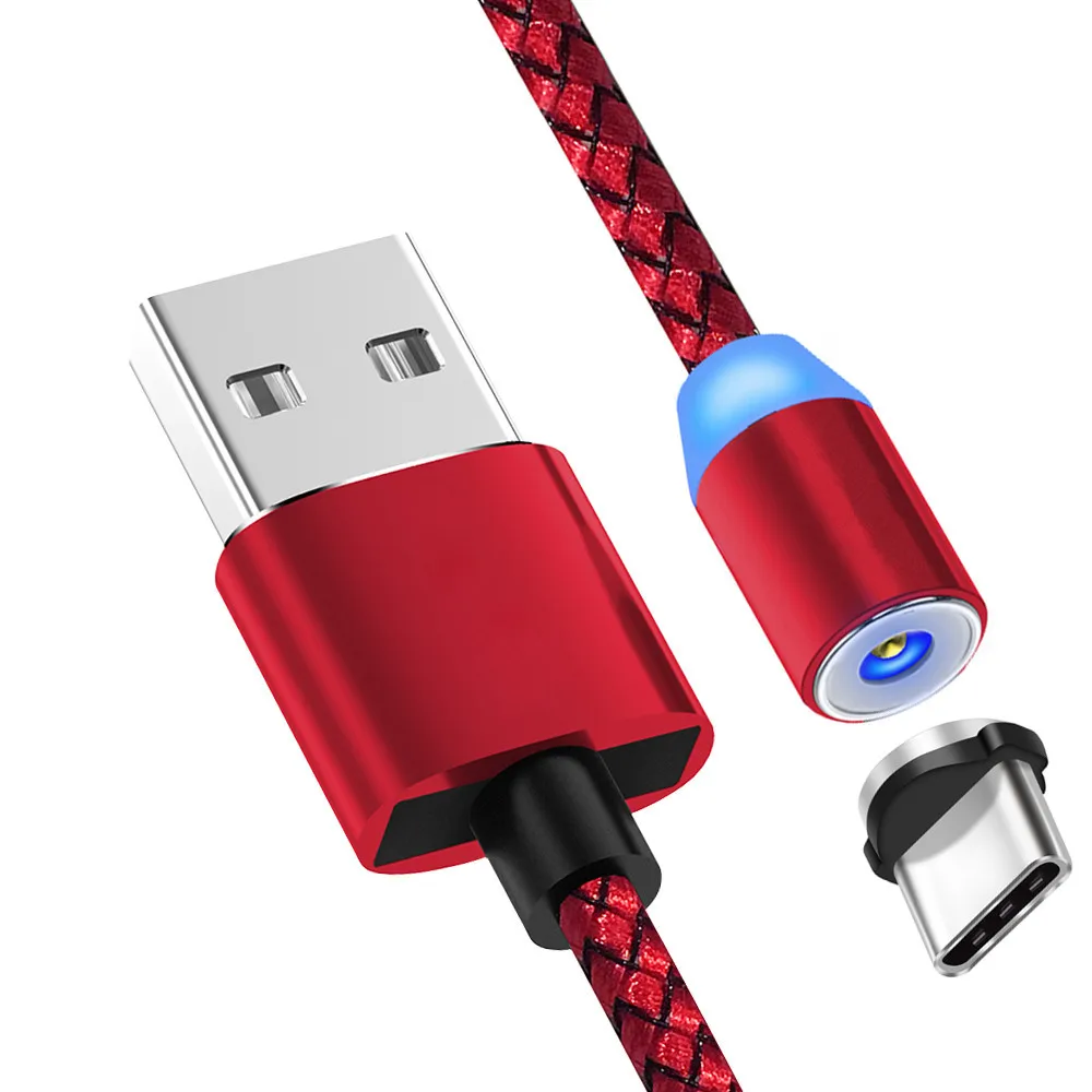 Магнитный кабель usb type C быстрое зарядное устройство провод для зарядки samsung S9 A50