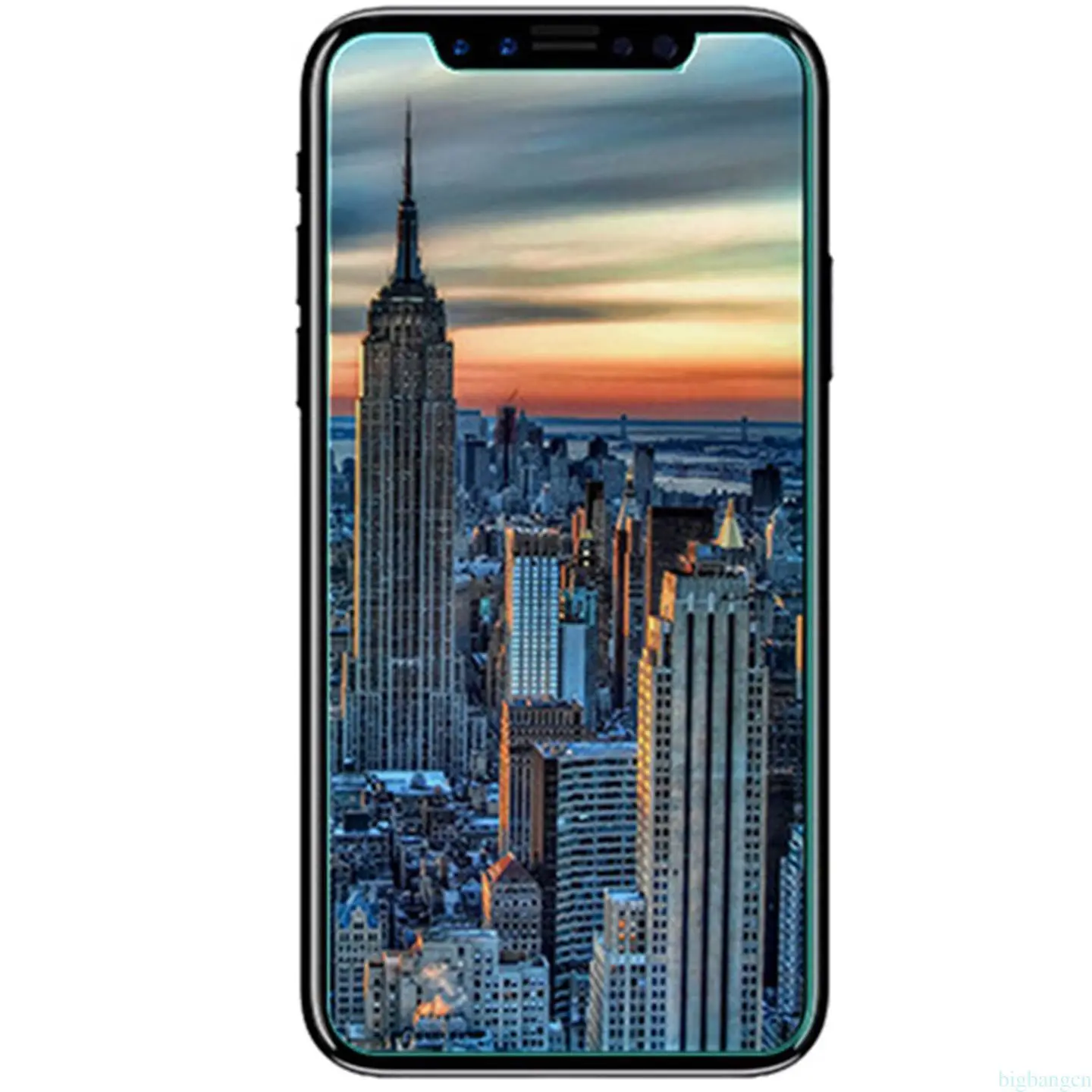 2.5D 9H твердость HD защита от синего света закаленное стекло для iPhone X Защита экрана