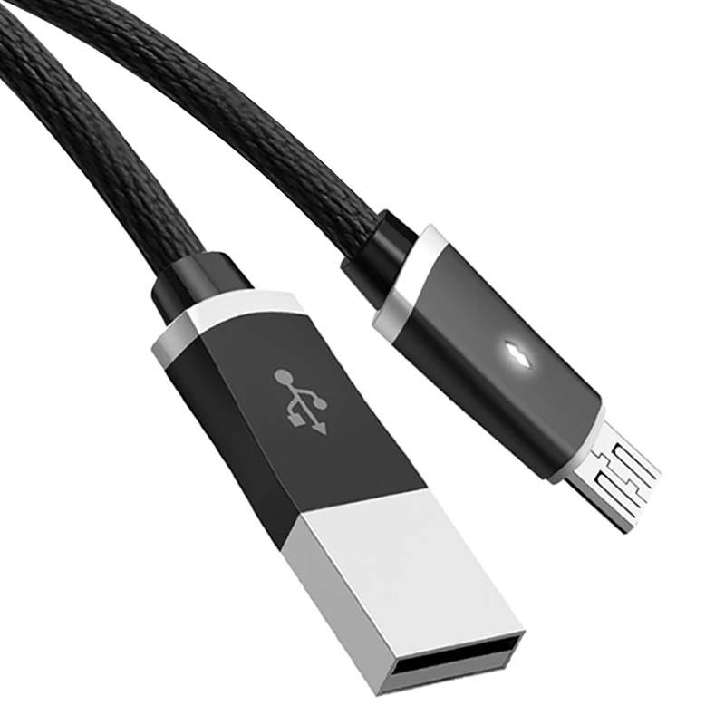 TeckNet Светодиодная лампа Micro USB кабель для Android Xiaomi Samsung планшет с нейлоновой