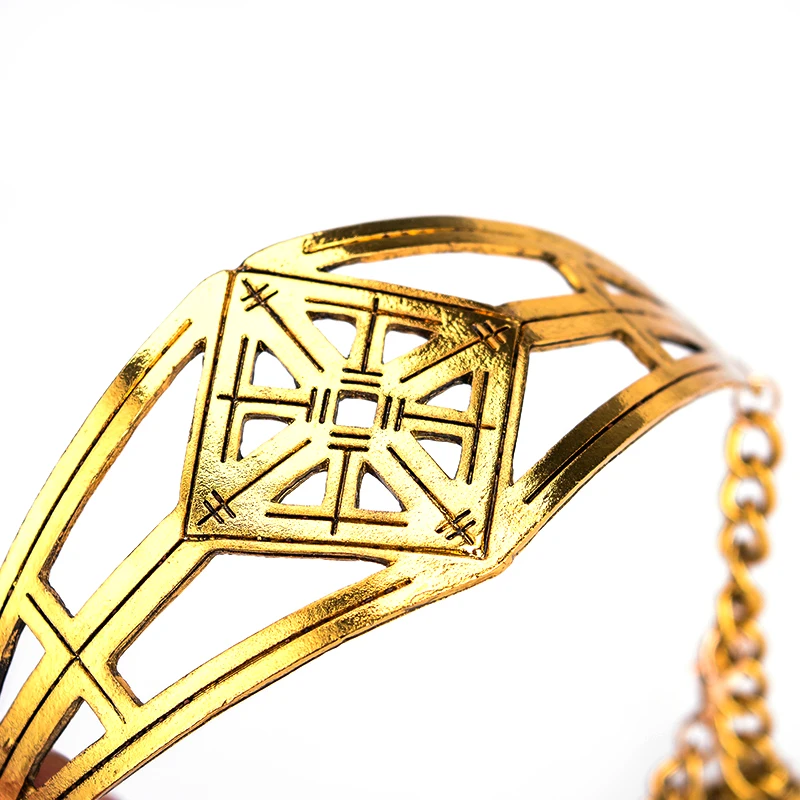 Momdy Для женщин металла золота колье Мода 2017 г. элегантный заявление Цепочки и