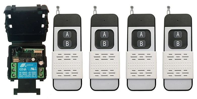 500M DC 12V 24V 10A 1CH 1 CH RF Wireless Remote Control Switch System Transmitter + Receiver/lamp/Garage Door/shutters/ window |