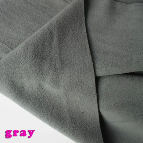 Серое двустороннее флисовое полотно толстовки с капюшоном одеяла подкладочная