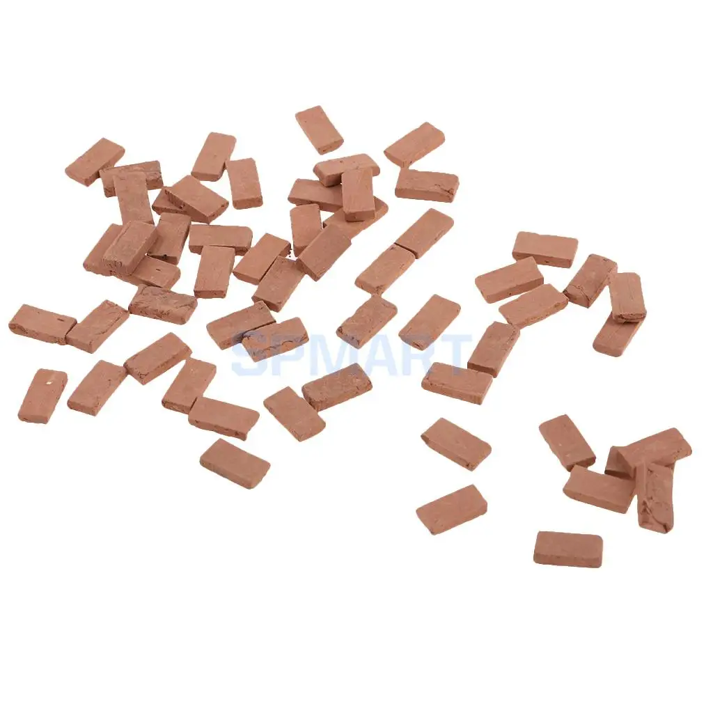 Модель из искусственного фарфора красный кирпич модель игрушки 1/35x1 1 см для