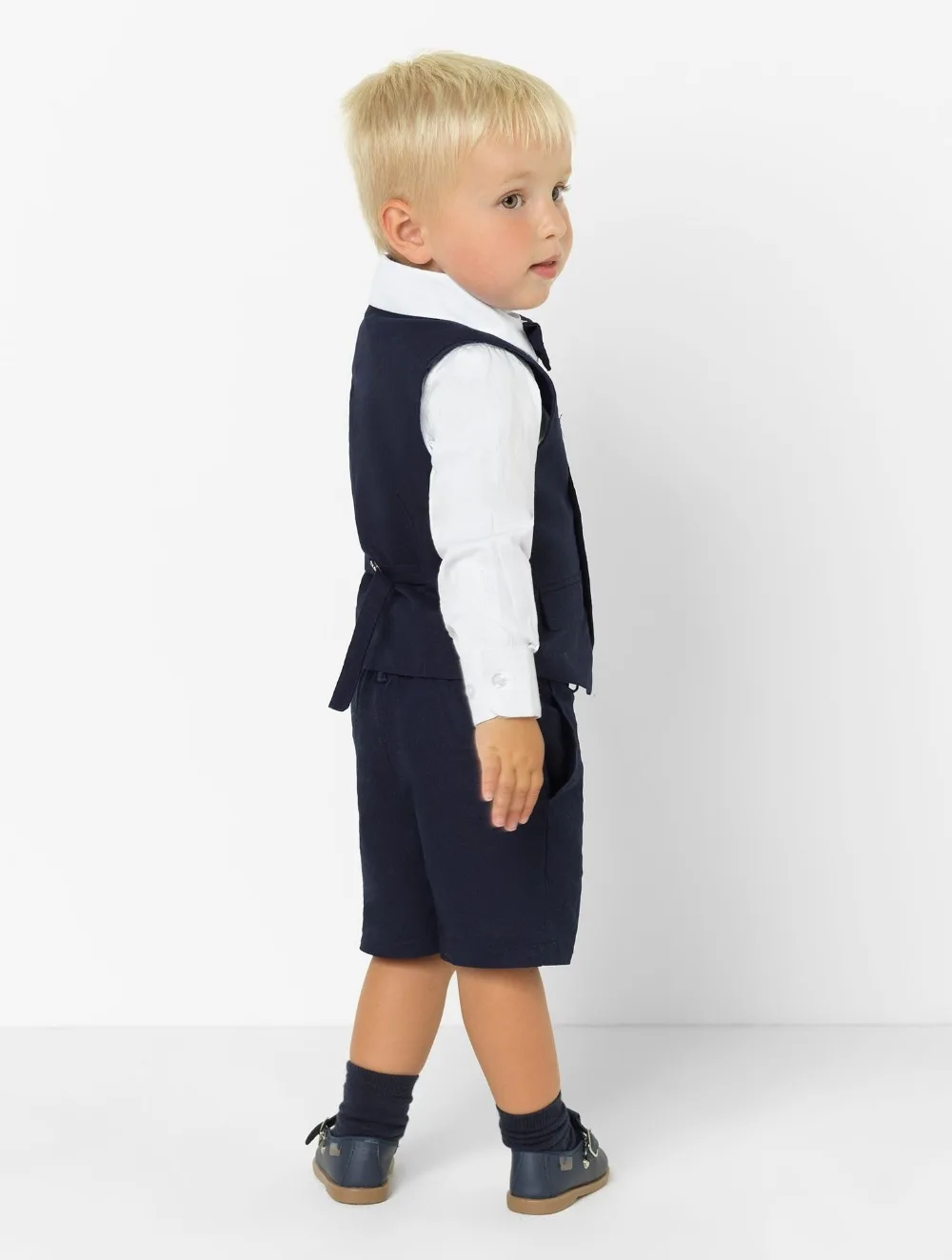 Детский костюм для мальчиков из 2 предметов с острыми лацканами брюки + галстук