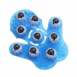 Массажная перчатка с роликовыми шариками для тела, Антицеллюлитный снятие мышечной боли, расслабляющий массажер для шеи, спины, плеч, ягодиц, инструменты для подтяжки лица