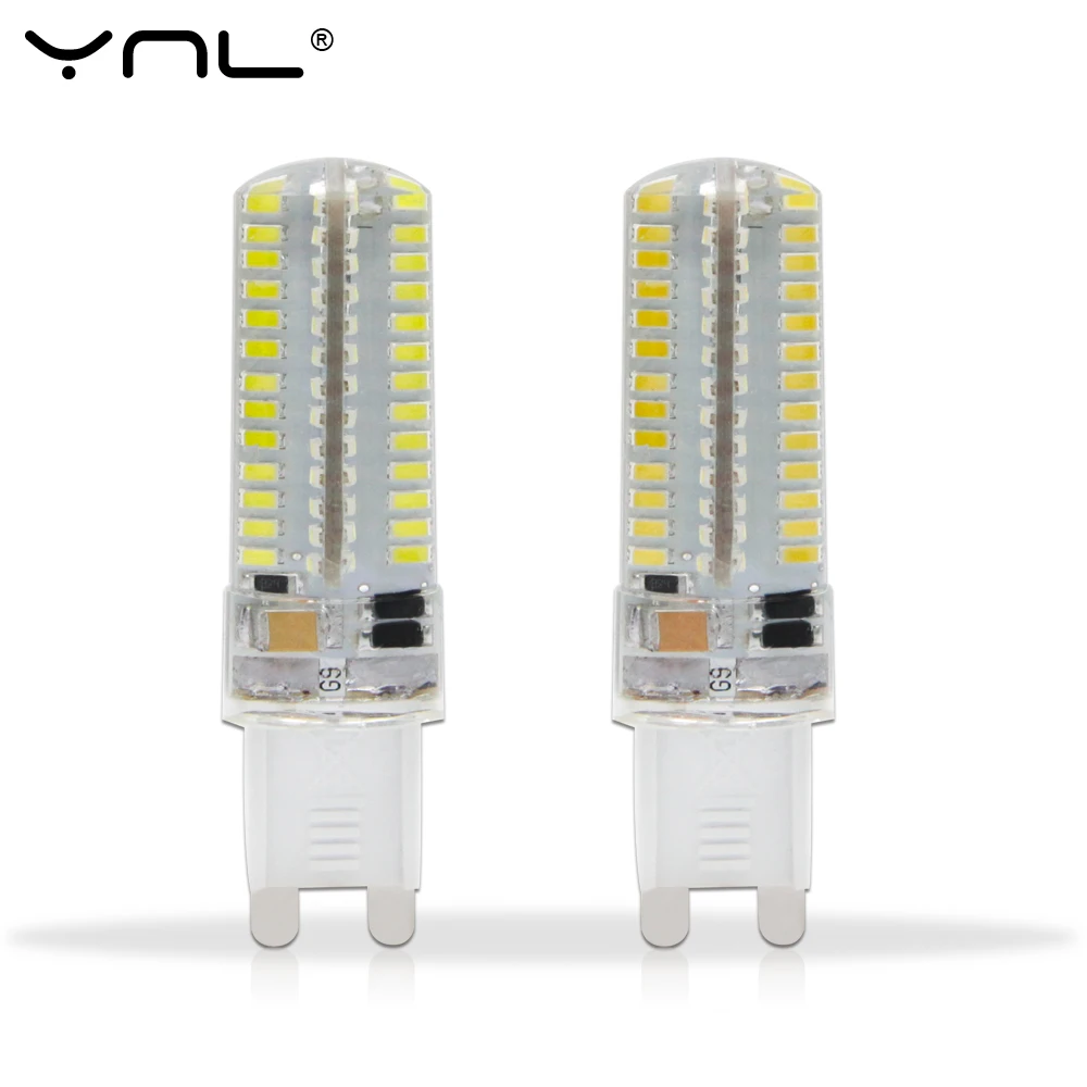 YNL 220V 240V SMD 3014 LED G9 кукурузная лампа 3W 2W Супер яркая 360 градусов Замена 30W галогенная