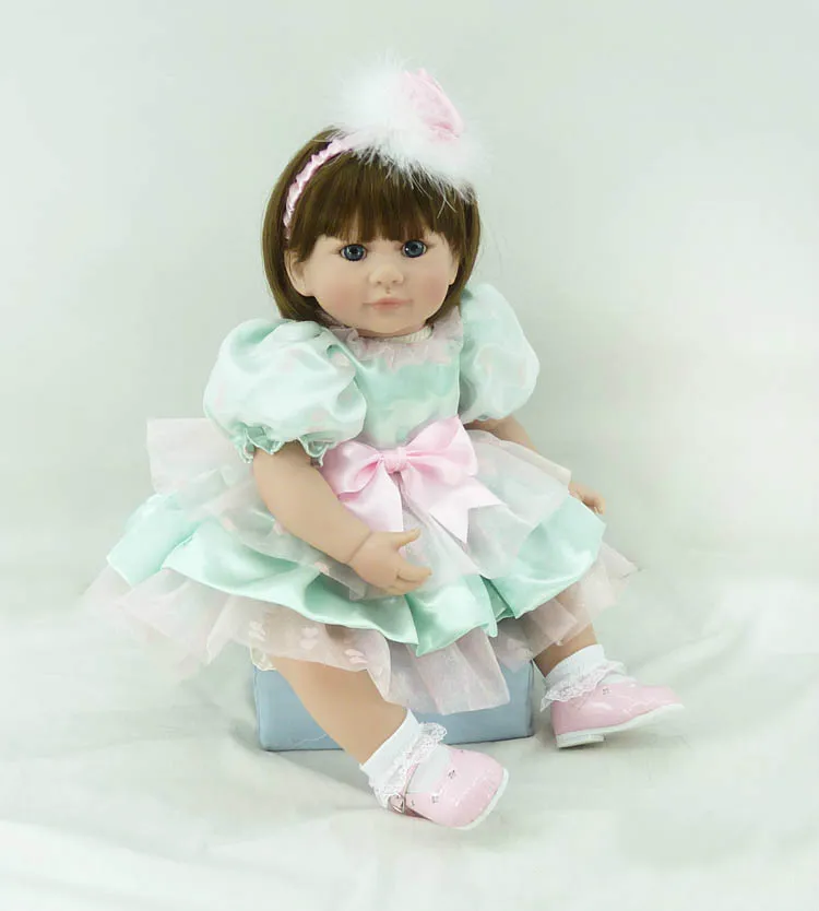Кукла реборн Реалистичная для девочек мягкая виниловая силиконовая кукла