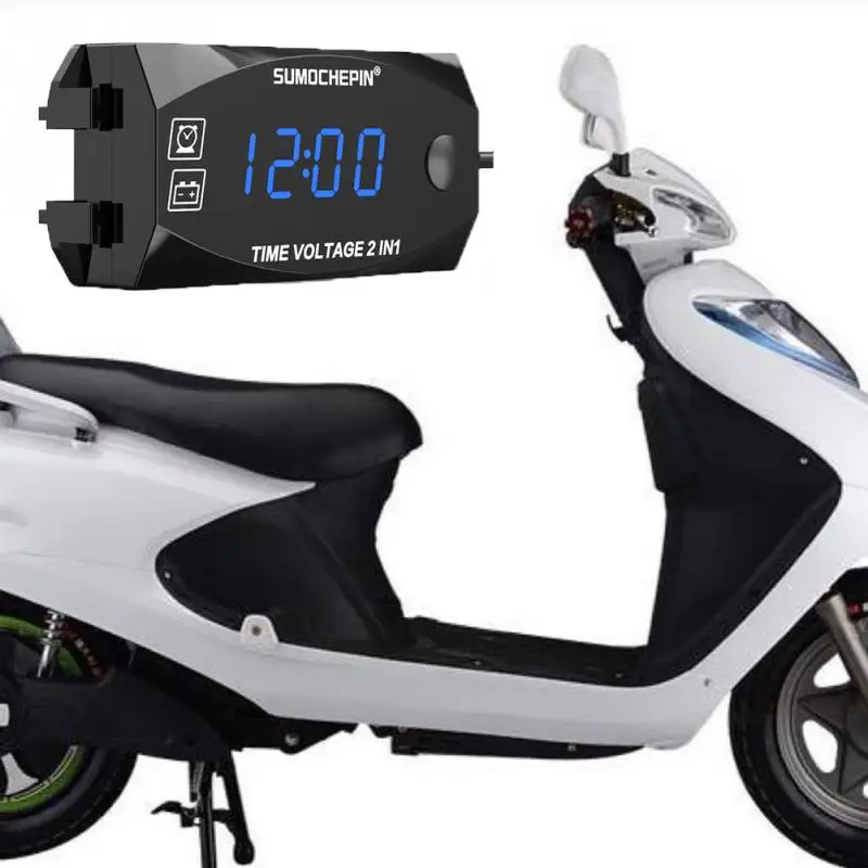 Авто 2 в 1 многофункциональные автомобильные часы электронные с 12 В светодиодный