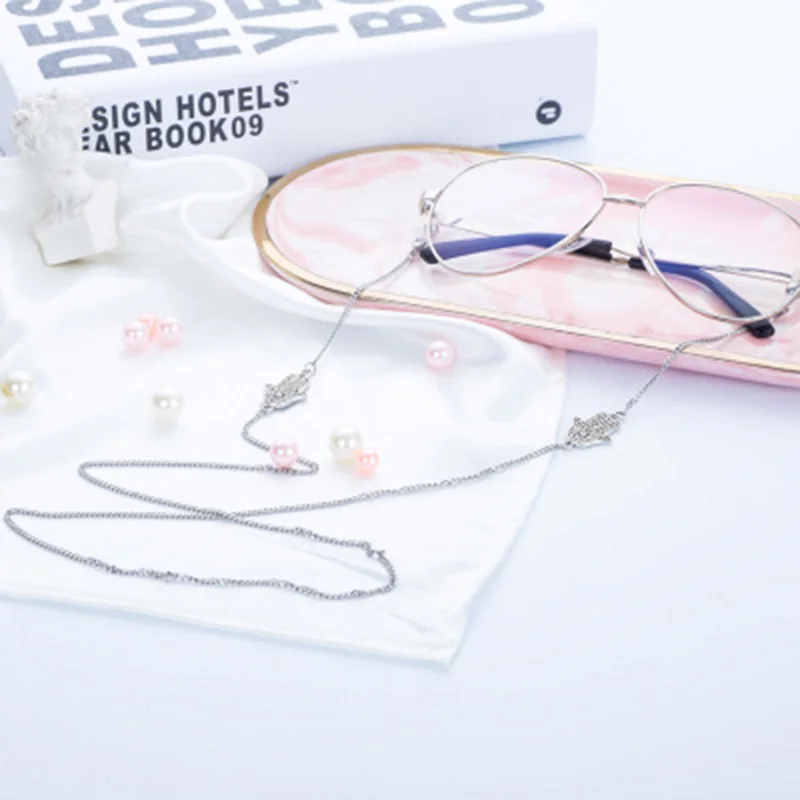 Lolita Vintage Eyeglass Chains Silver Hand Shape Anti-slip Eyewear Around Neck Sunglasses Chain Glasses Accessories | Аксессуары для