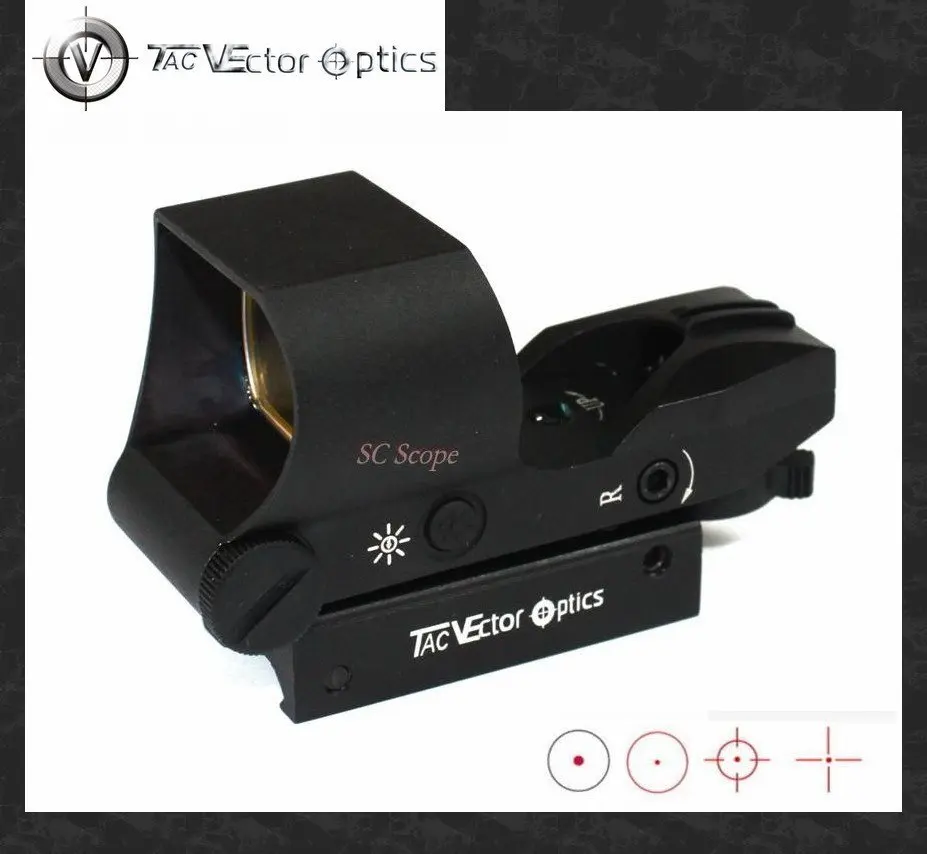 Векторная оптика IMP 1x23x34 Reflex Red Dot прицел с 20 мм Крепление Подходит Пикатинни Вивер рельсы для 12ga ружья пневматического ружья