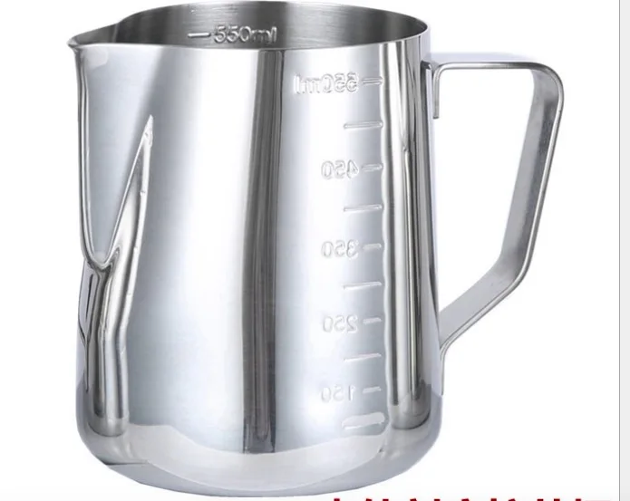 

600ml stainless steel measurre cup/Stainless Steel Steaming Frothing Pitcher for Espresso Machines,Milk Frothers & Latte Art jug