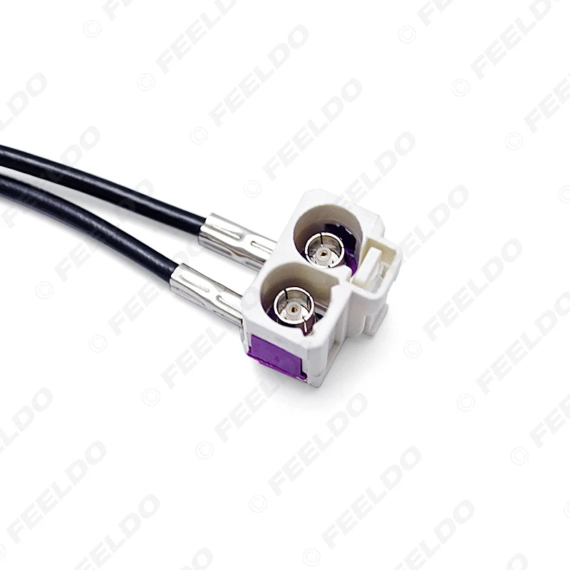 Радиоантенный адаптер FEELDO OEM 2 мама папа FAKRA II для VW Jetta/Golf MK5/MK6/Passat B6/B7 RNS510(MFD3)/RCD510/310