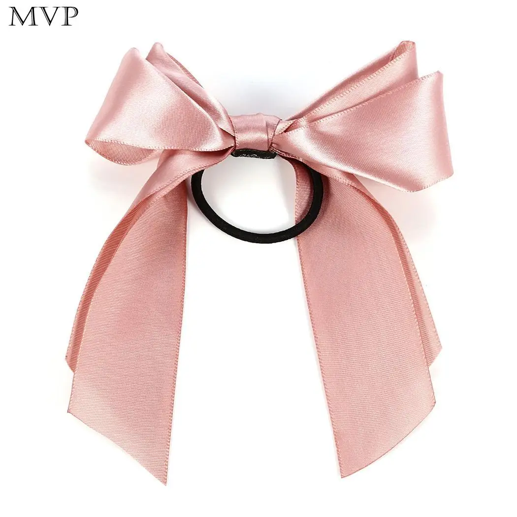 Tie Bow Ropes Band Ties Hair Accessories Women Elastic Ponytail Holder Headband diademas para el pelo mujer bandeau cheveux | Аксессуары
