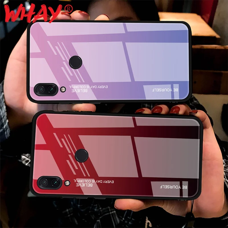 Стеклянный чехол для Xiaomi Redmi Note 5 6 7 Pro 6A Plus телефона Mi 9 A2 Lite 8 SE A1 Mix 2s 3 Pocophone