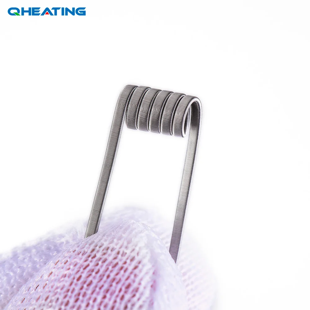 Новый Qheating 10 шт./лот готовые катушки высокой плотности Ni80 Плавленая катушка Clapton