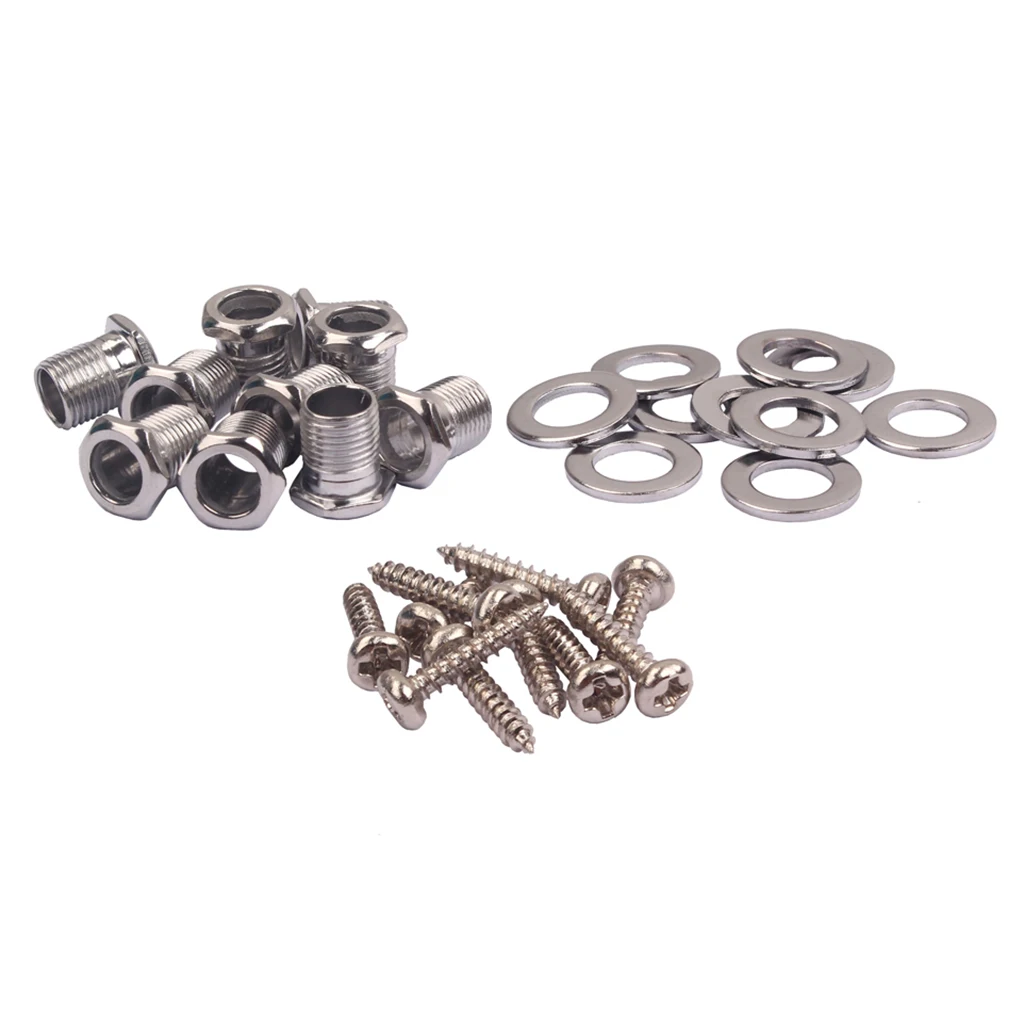 10 шт. шестигранный Втулка с резьбой Монтажный винт для укулеле гитара Тюнинг Peg